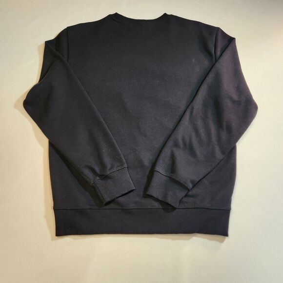 Genuine Authentic Garment Mens Large Black Sweatshirt Pants Set Crewneck Graphic - Picture 3 of 15